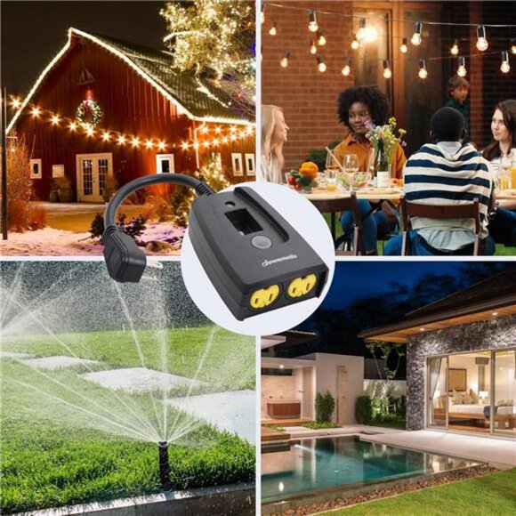 Outdoor Timers for Electrical Outlets Waterproof, Plug in Countdown Timer - Picture 6 of 8